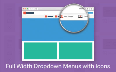 Creating Full Width Dropdown Menus with Icons in Divi