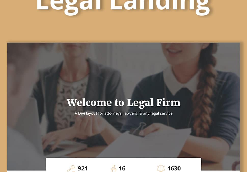 Legal Landing Page Layout