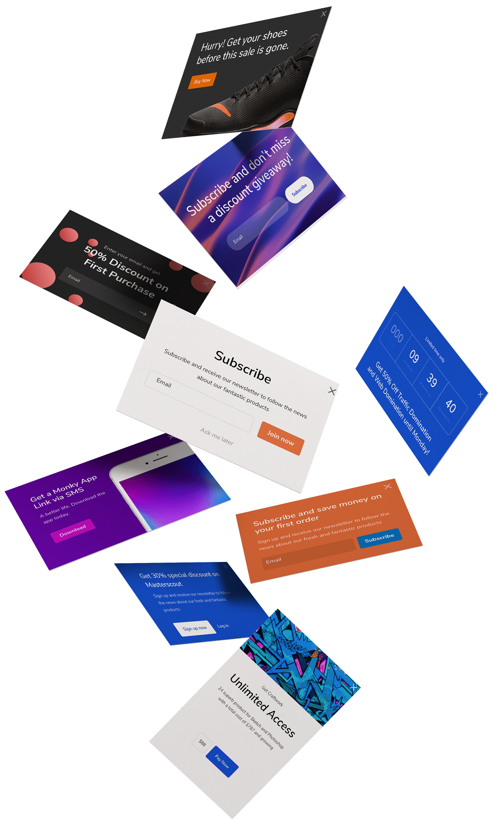 Divi Overlays Popup Templates!
