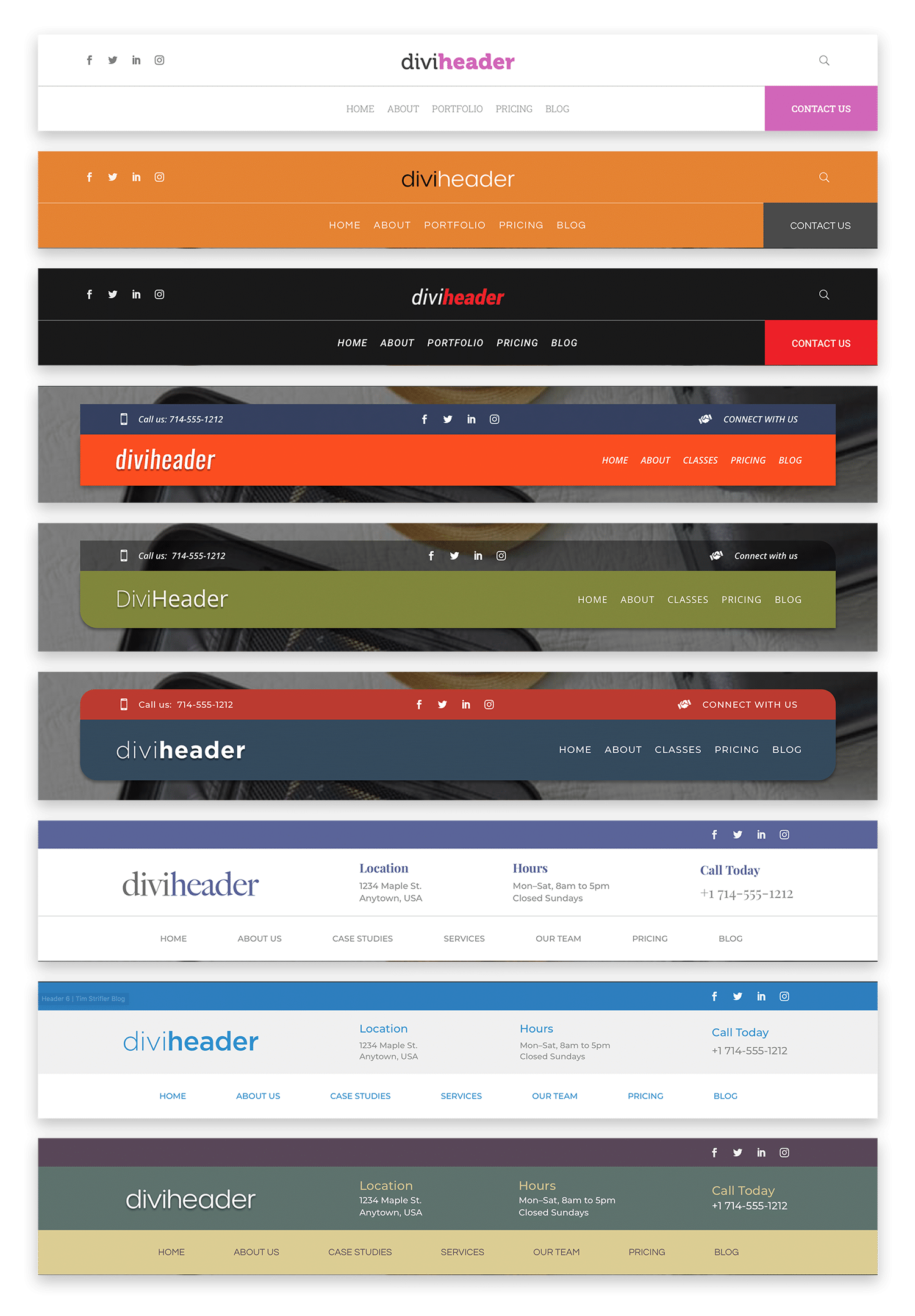 Divi 4.0 Header Templates!