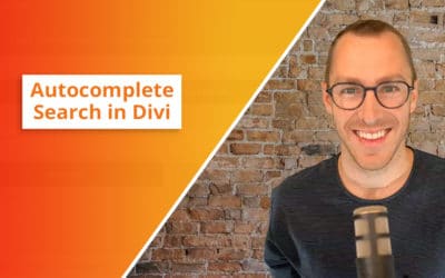 How to Add Autocomplete Search to Divi