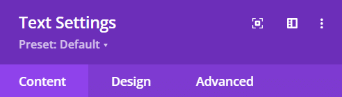 Core options for modules