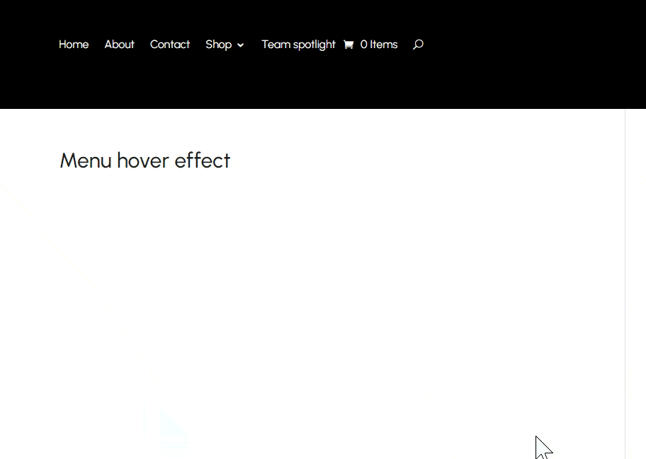 A mega menu built using Divi Mega Pro