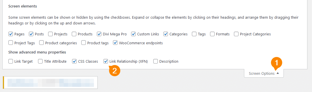 How to enable menu link relationships in WordPress