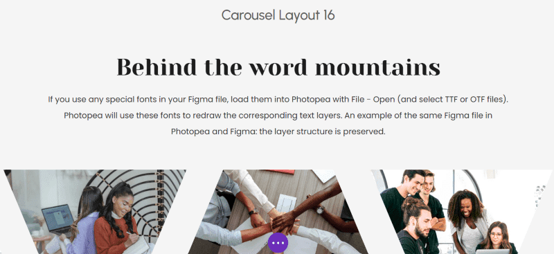 Front end builder example