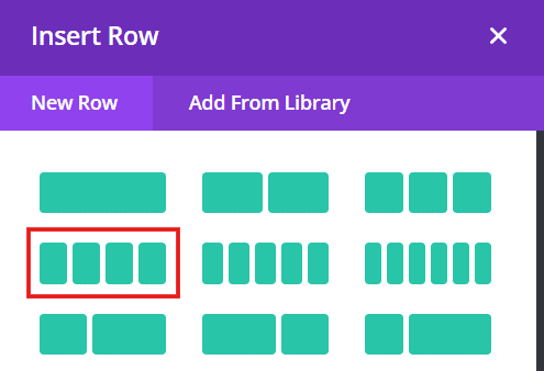 Inserting a new row