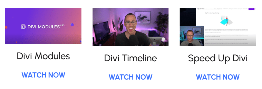 Video content carousel example