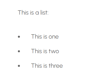 Example: Spacing added to native Divi bullets