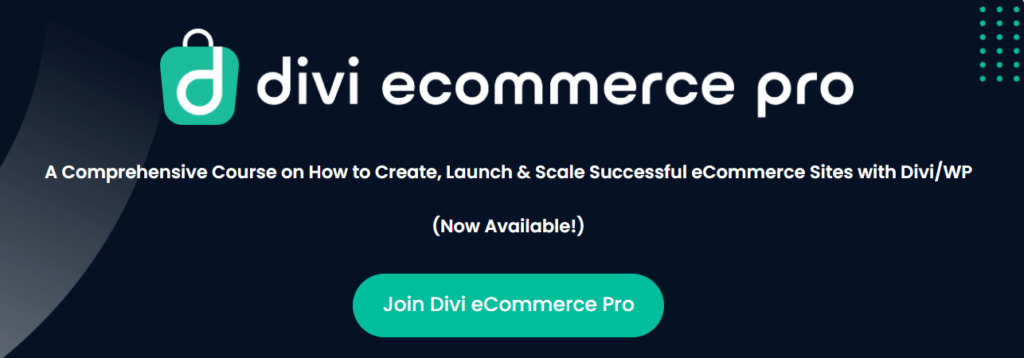 Divi ecommerce pro