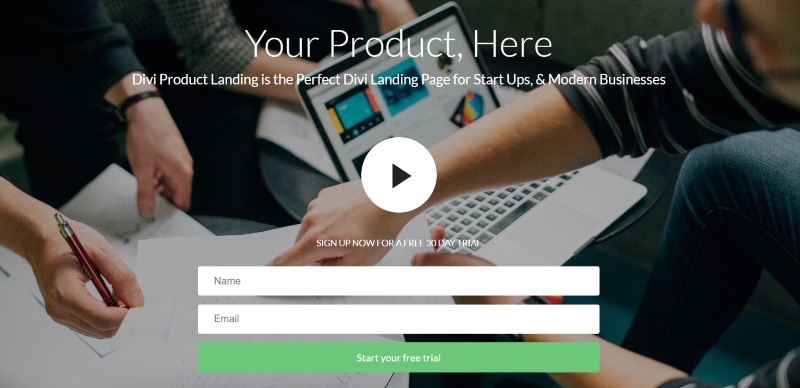 Divi Product Landing by Divi Life