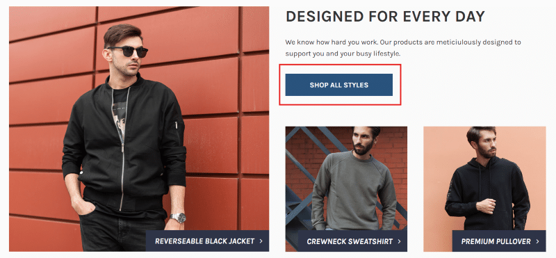 Landing page funnel template example