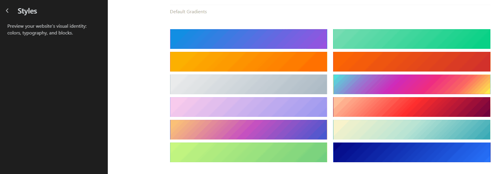 Setting global styles in Divi