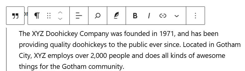 Gutenberg’s block editor