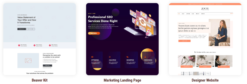 Sample Beaver Builder templates