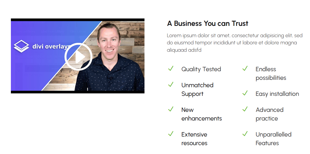 Business landing page example 1