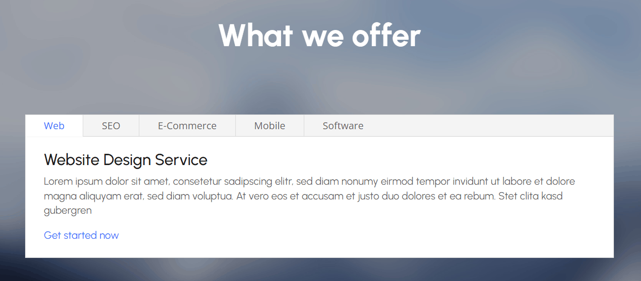 Business landing page example 2