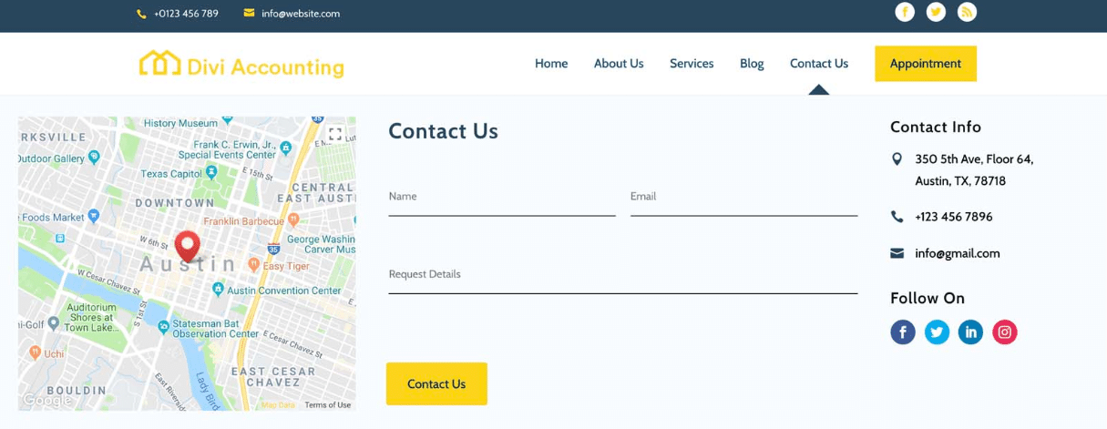 Divi Mega Pro mega menu example