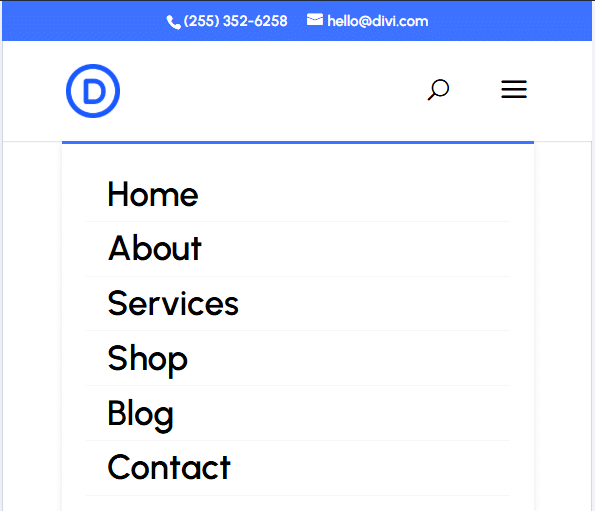 Changing font size for mobile menu