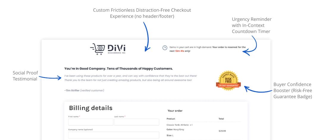Divi WooCommerce Pro example 2