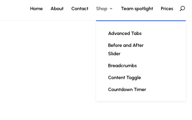 Dropdown menu with wider dropdown