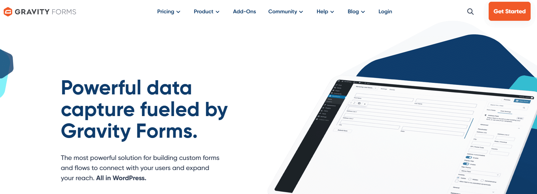 Gravity Forms homepage