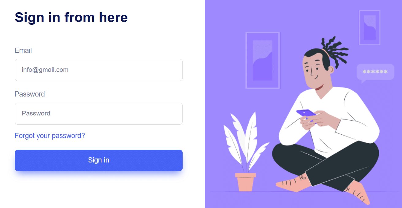 Divi Bricks sample login layout