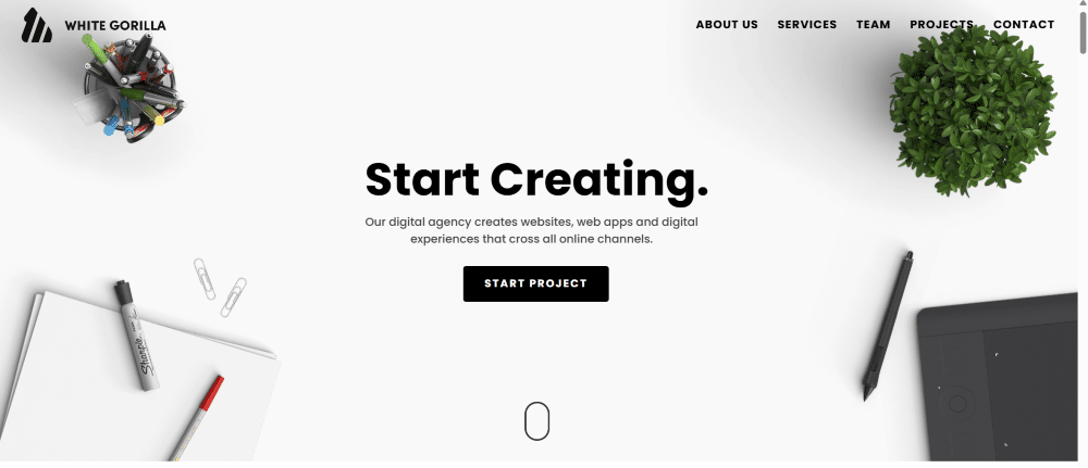 White Gorilla homepage