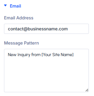 Setting message pattern for Divi’s contact form