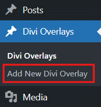Adding new Divi Overlay