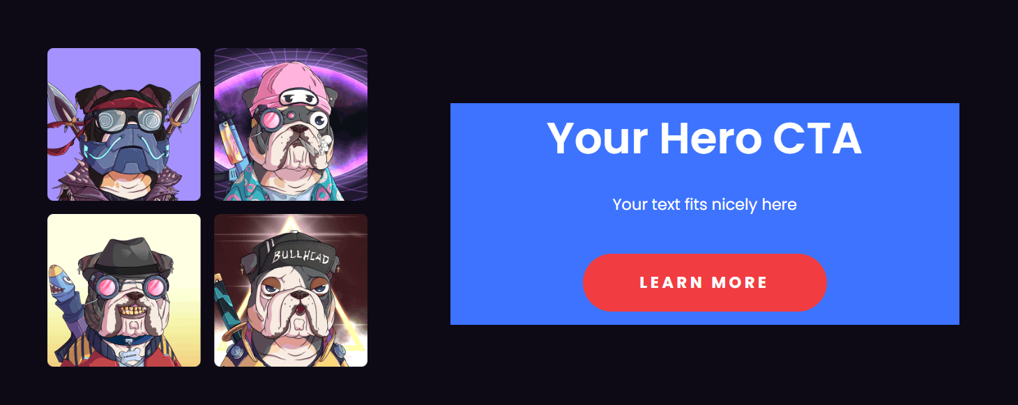 Divi Bricks CTA layout example 1