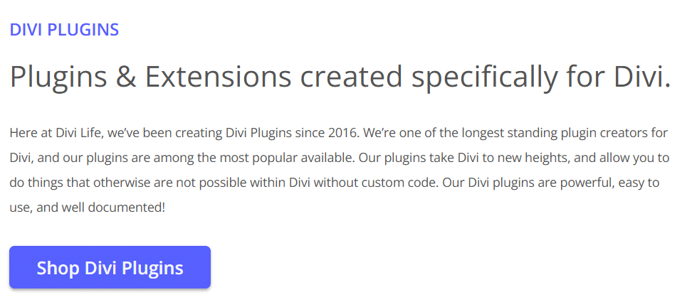 Product summary CTA example 