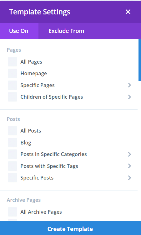 Creating global blog template to Theme Builder