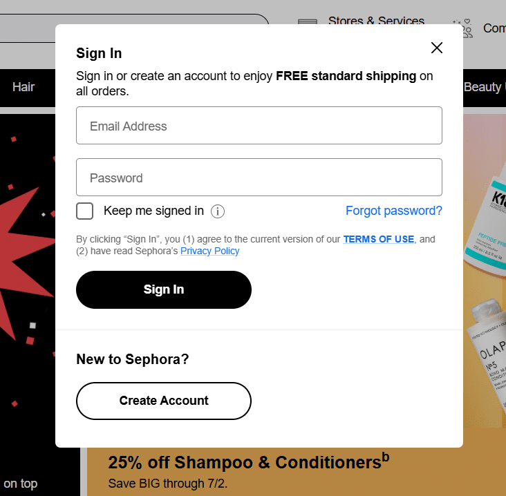Timed delay popup example