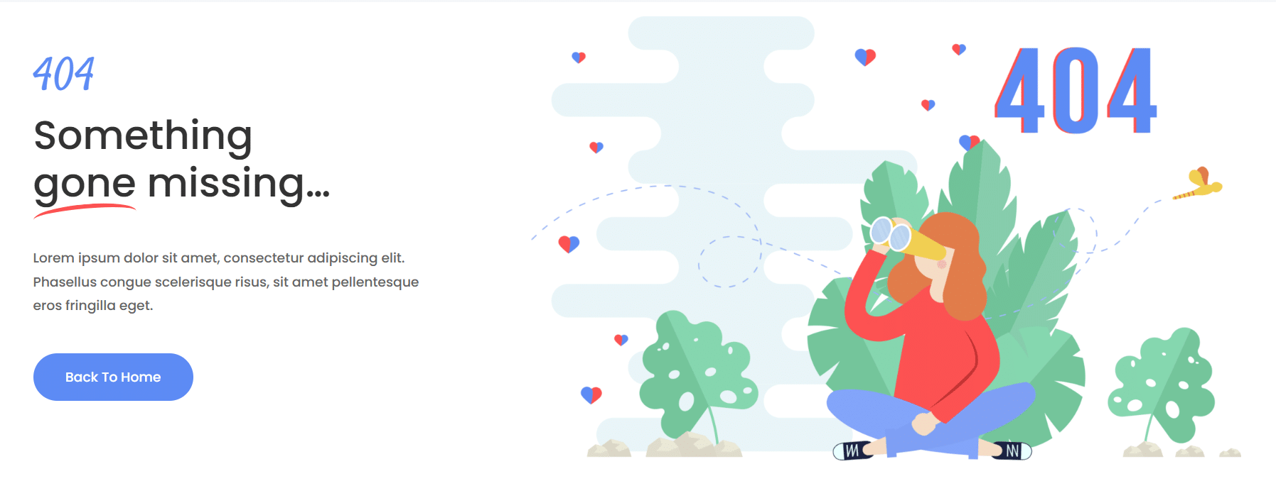 Divi Bricks’ 404 layout example 2