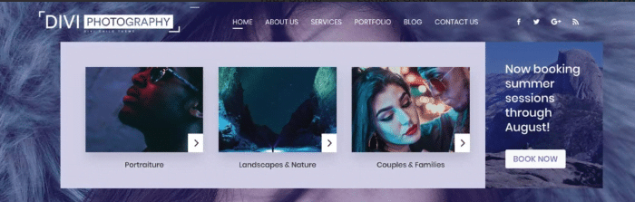 Divi Mega Pro promo example