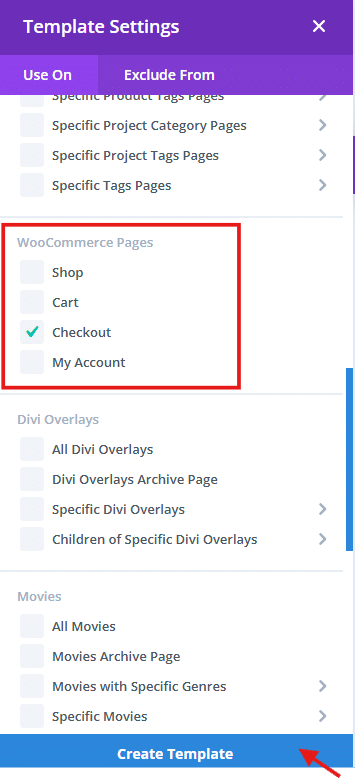 Divi Theme Builder Settings
