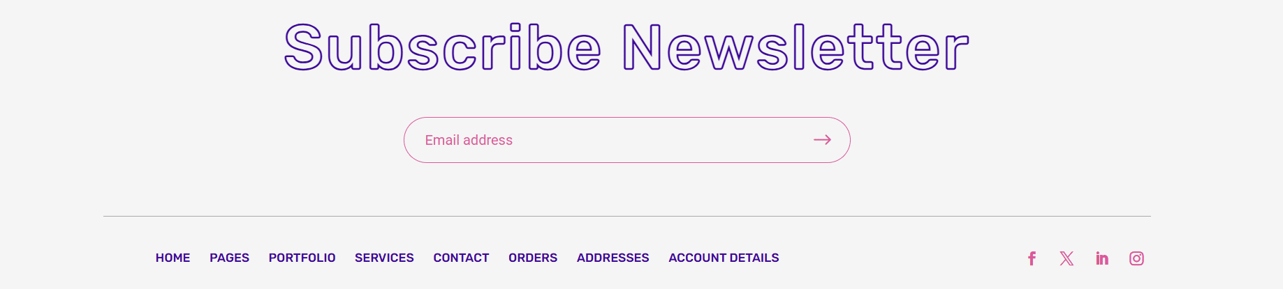 Divi Bricks footer layout example 4