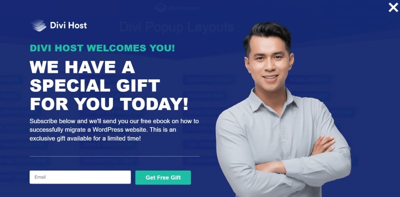 Fullscreen Divi Overlay template
