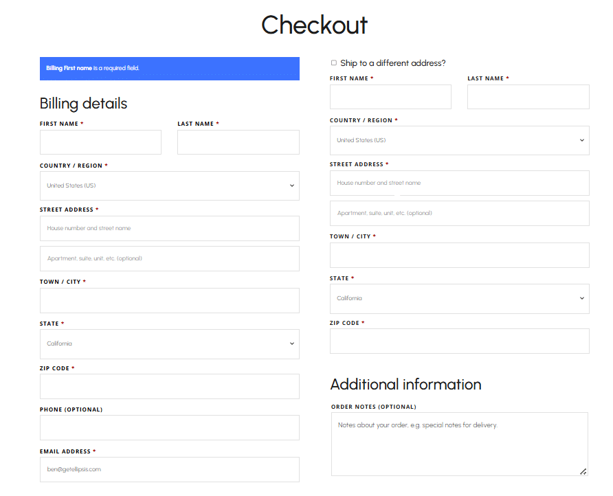 Native Divi WooCommerce example