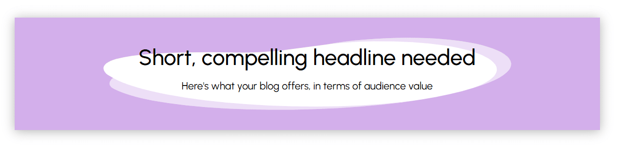 Sample Divi blog hero section