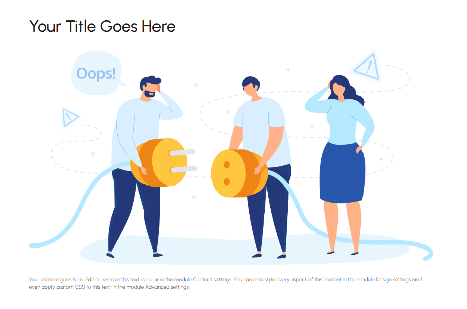 Single column blog layout example