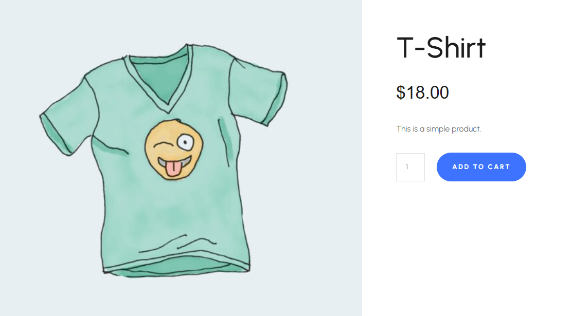 Woo product page example