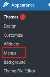 Accessing a WordPress menu