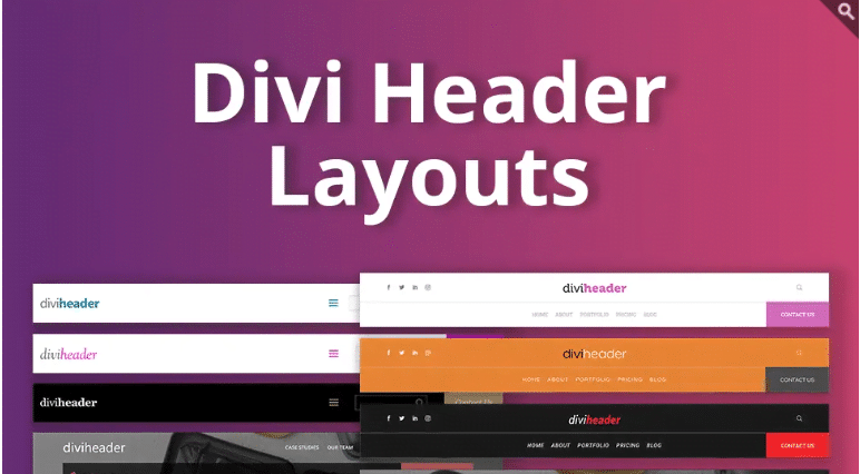 Divi Header Layouts homepage
