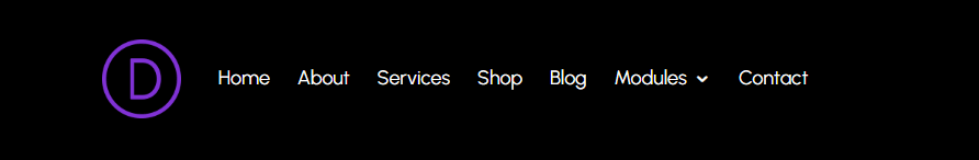 Sample Divi Global Header