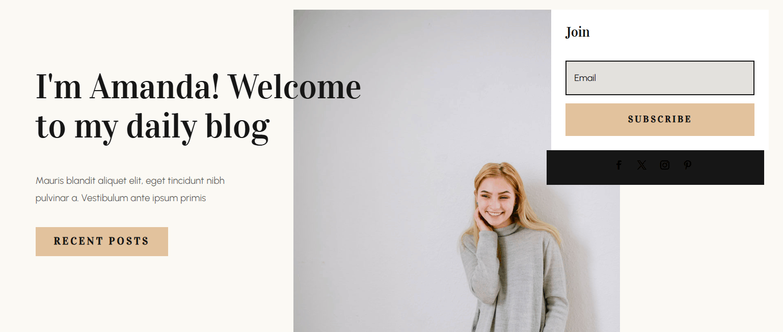 Divi Blogger layout pack