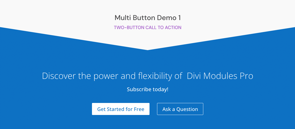 Divi Modules Pro Multi Button