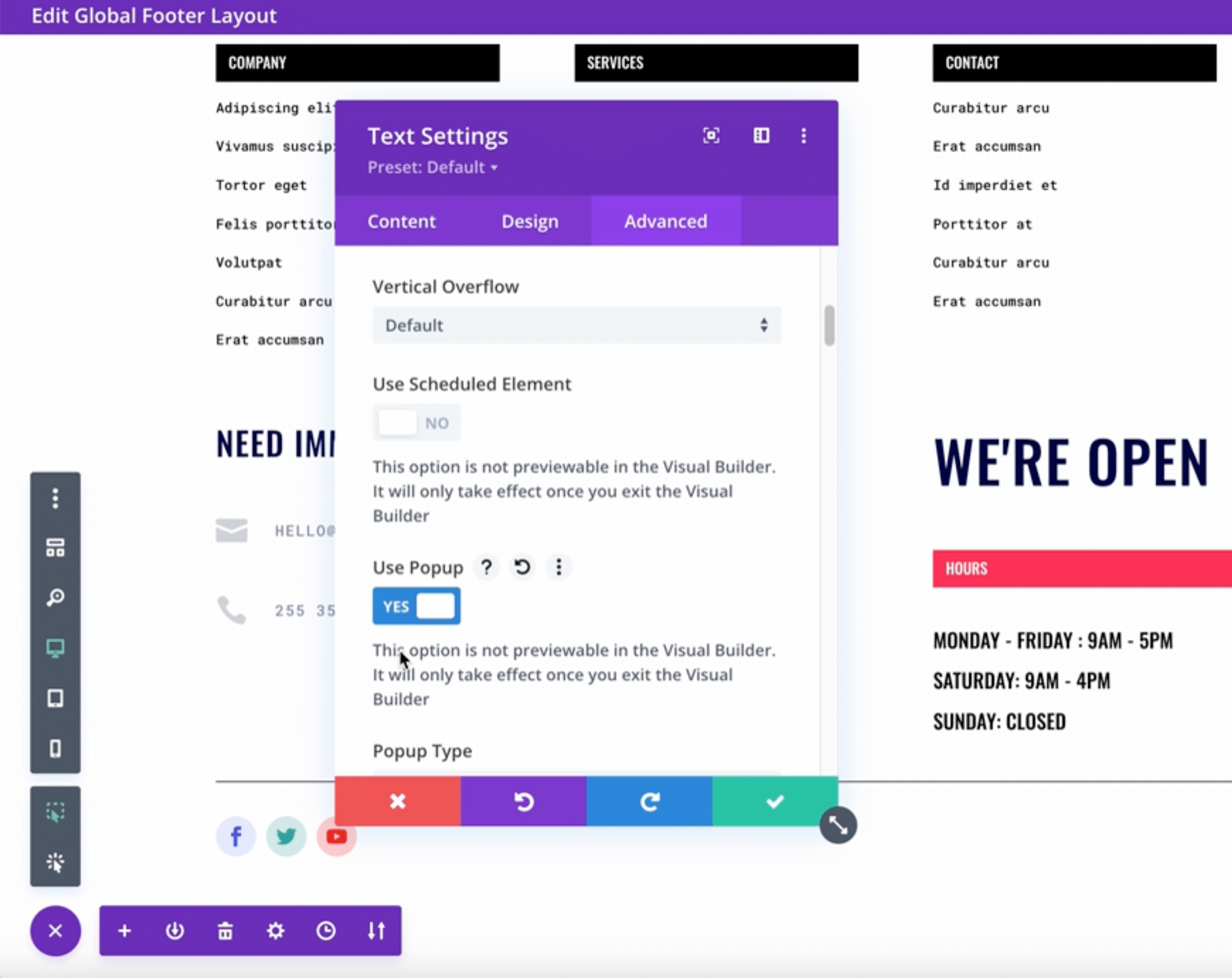 Toggling a module as a popup using Divi Supreme Pro