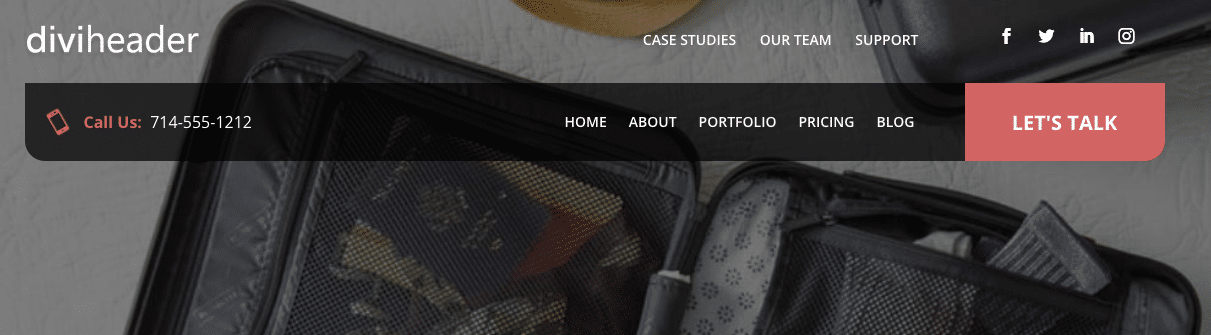Divi Header Layout Pack demo