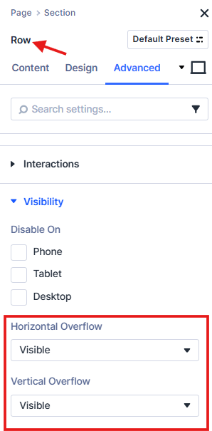Configuring visibility for cart icon